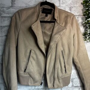 Banana Republic Light Brown Faux Suede Jacket